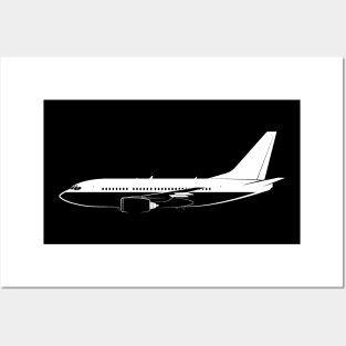 737-600 Silhouette Posters and Art